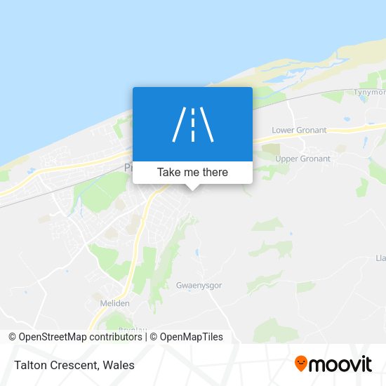 Talton Crescent map