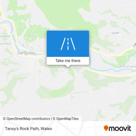 Tansy's Rock Path map