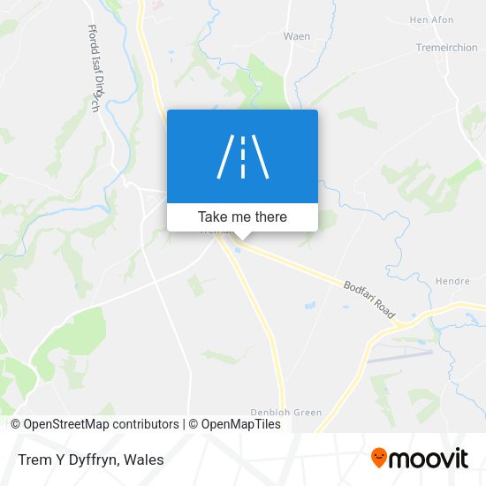 Trem Y Dyffryn map
