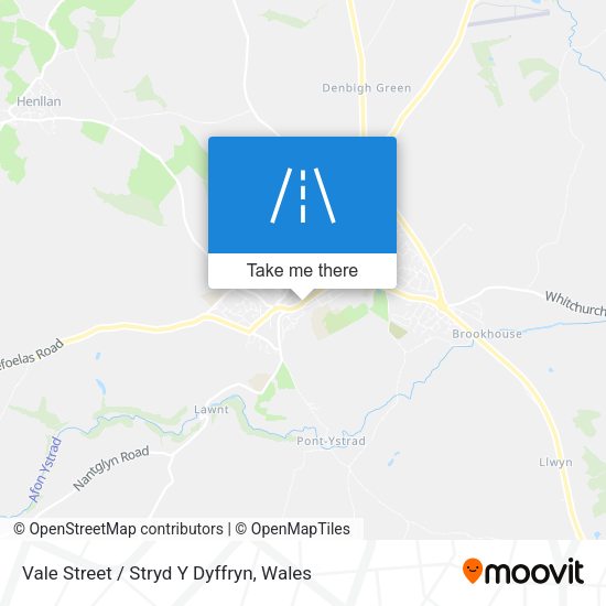 Vale Street / Stryd Y Dyffryn map