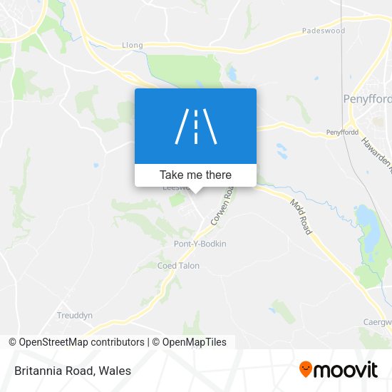 Britannia Road map