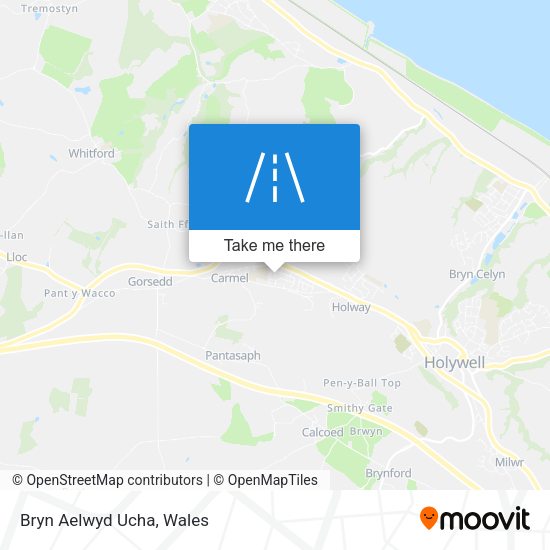 Bryn Aelwyd Ucha map