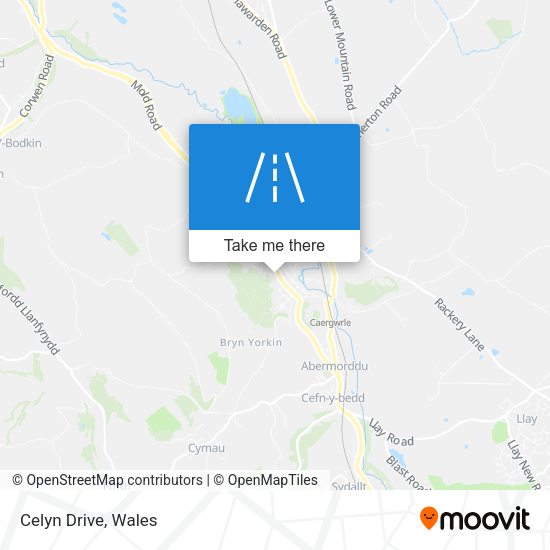 Celyn Drive map