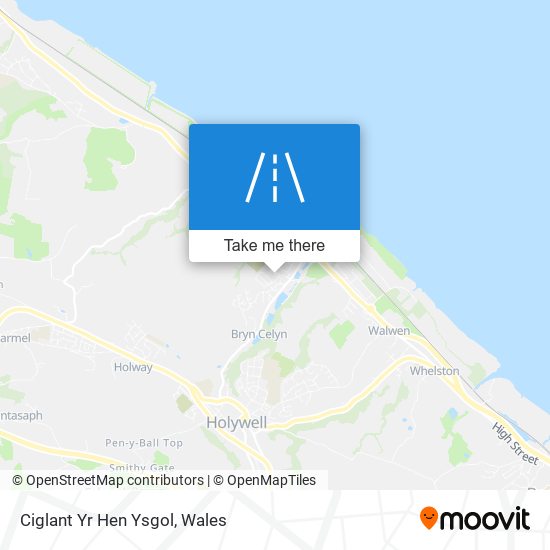 Ciglant Yr Hen Ysgol map