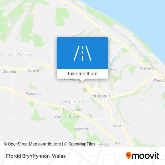 Ffordd Brynffynnon map