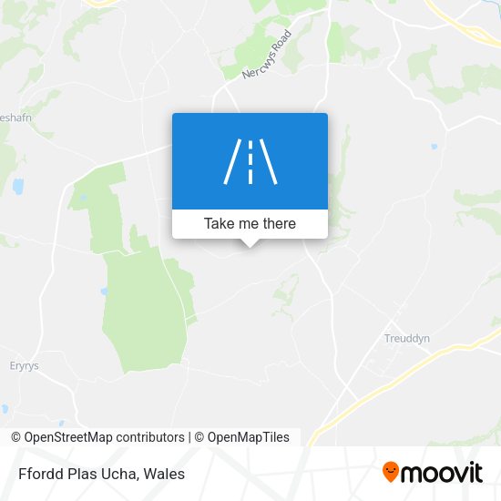 Ffordd Plas Ucha map