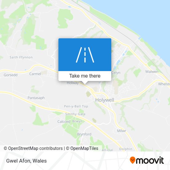 Gwel Afon map