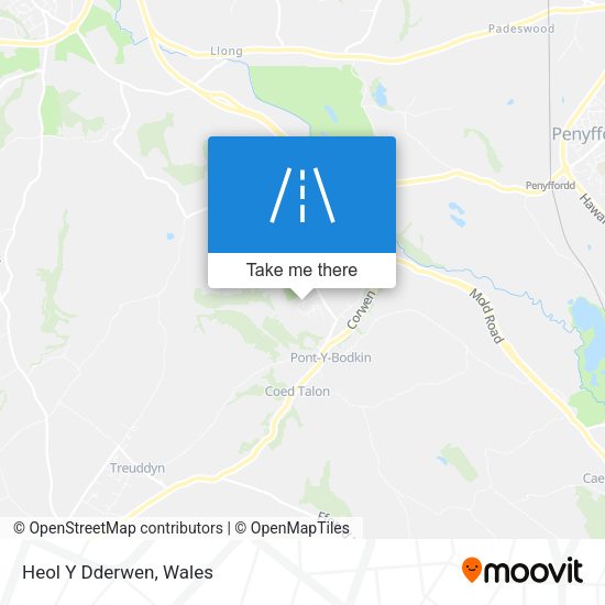 Heol Y Dderwen map