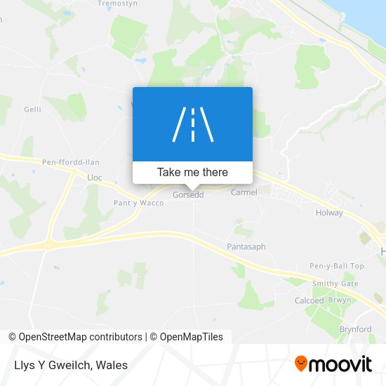 Llys Y Gweilch map