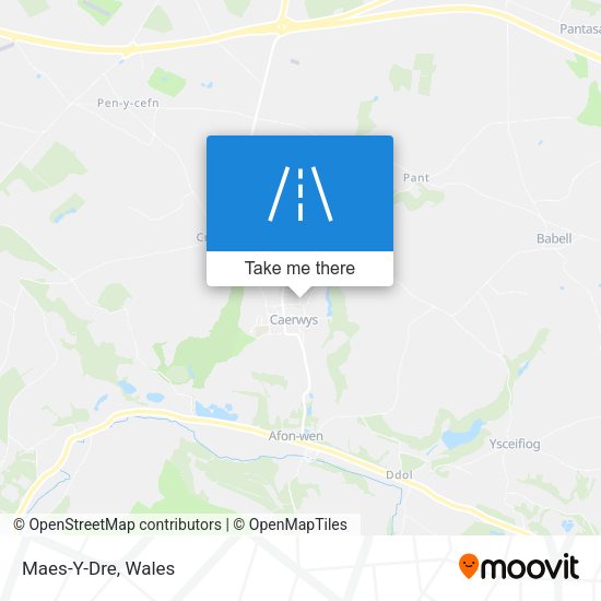 Maes-Y-Dre map