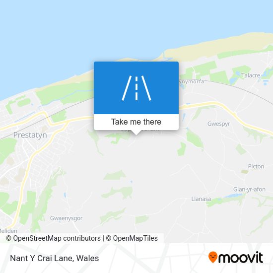 Nant Y Crai Lane map