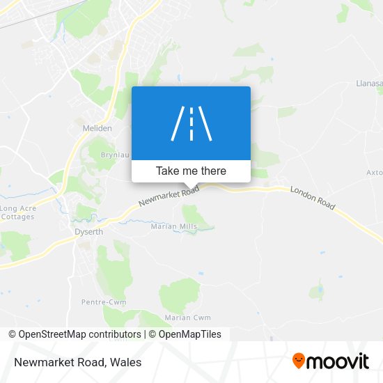 Newmarket Road map