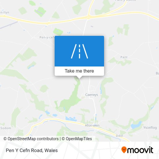 Pen Y Cefn Road map