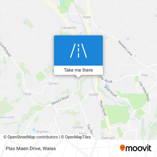 Plas Maen Drive map