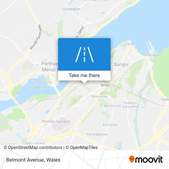Belmont Avenue map