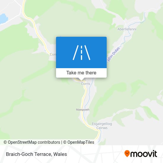 Braich-Goch Terrace map