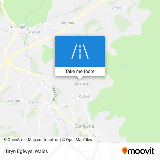 Bryn Eglwys map