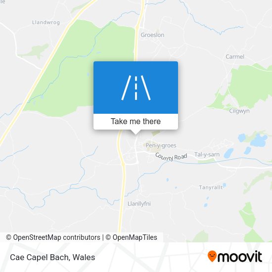 Cae Capel Bach map