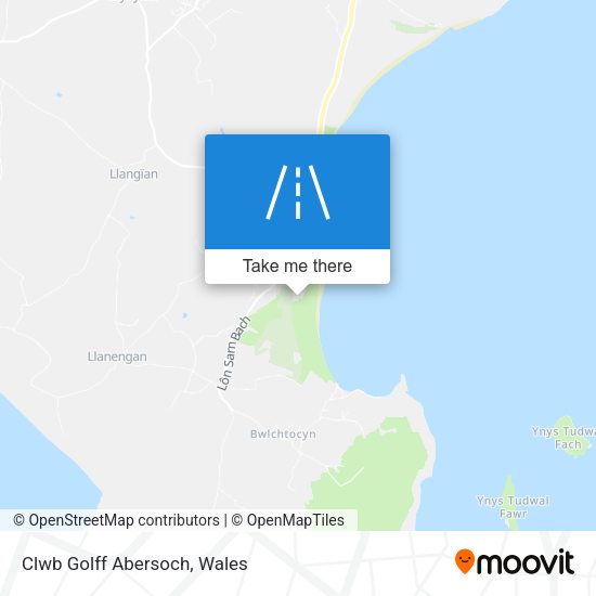 Clwb Golff Abersoch map
