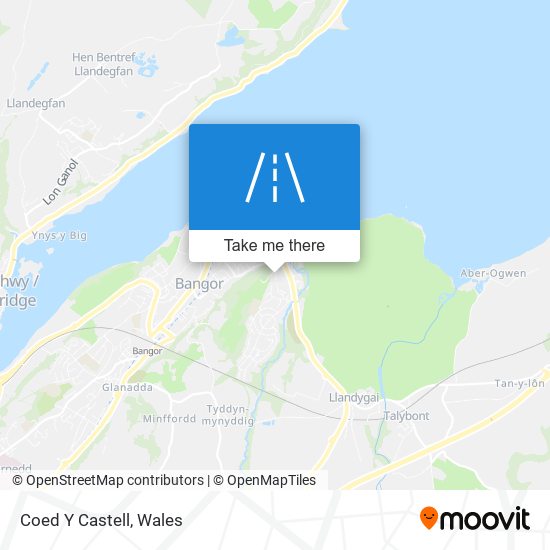 Coed Y Castell map