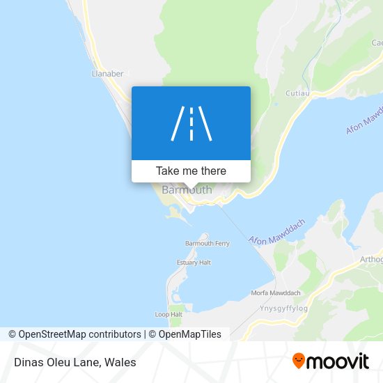 Dinas Oleu Lane map