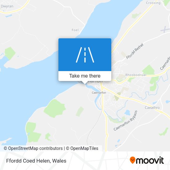 Ffordd Coed Helen map