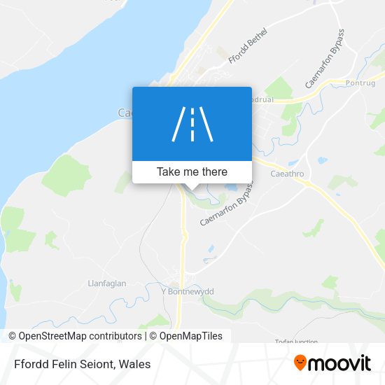Ffordd Felin Seiont map