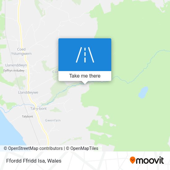 Ffordd Ffridd Isa map