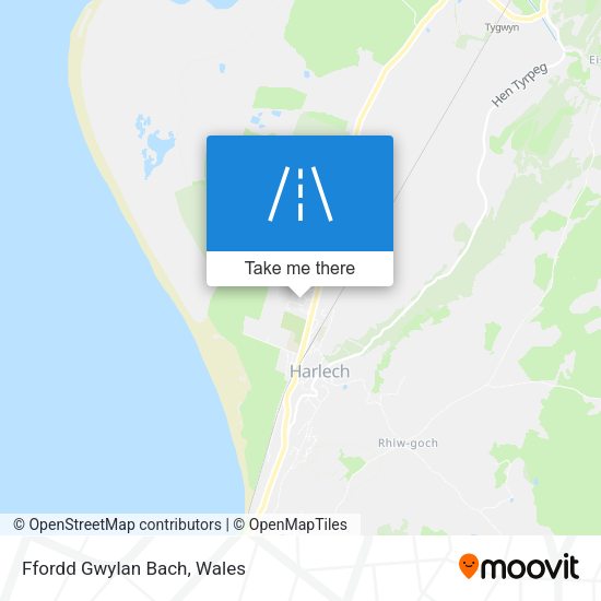 Ffordd Gwylan Bach map