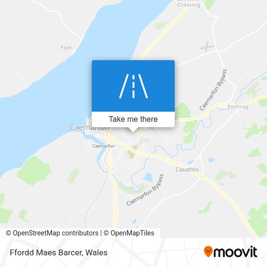 Ffordd Maes Barcer map