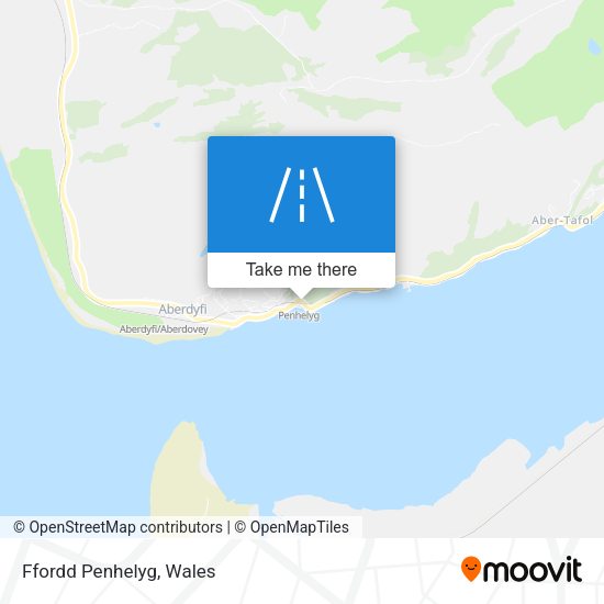 Ffordd Penhelyg map