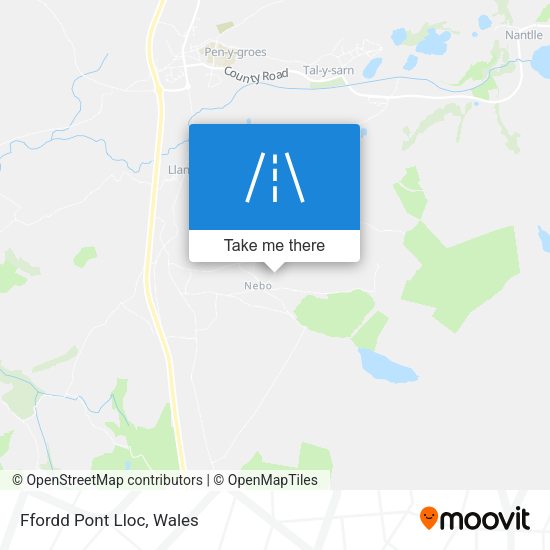 Ffordd Pont Lloc map