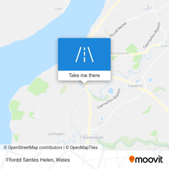 Ffordd Santes Helen map