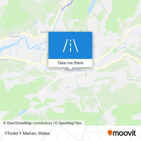 Ffordd Y Marian map