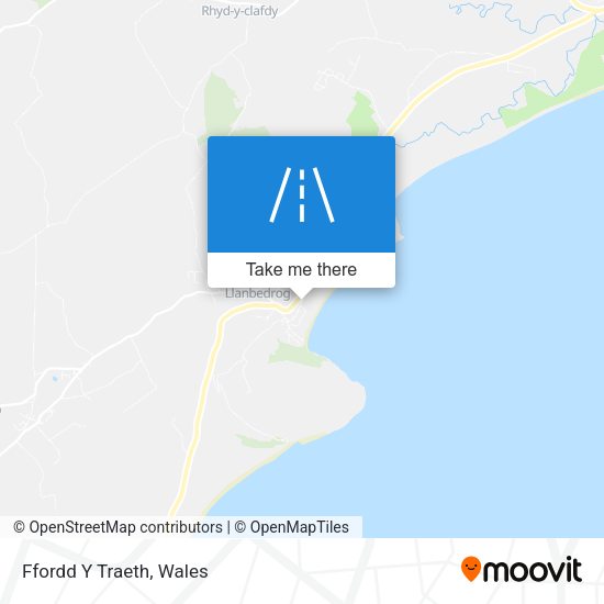 Ffordd Y Traeth map