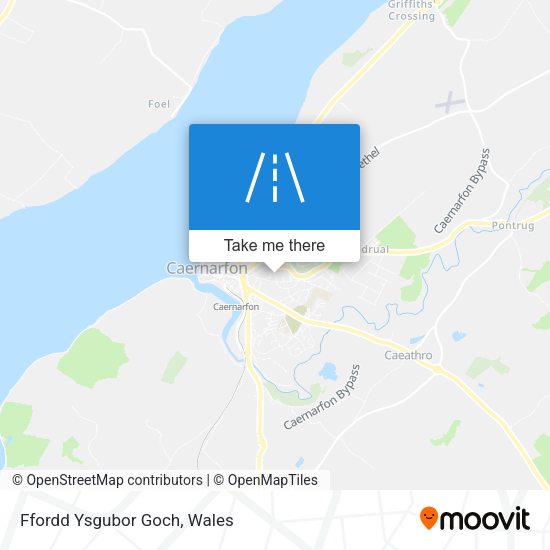 Ffordd Ysgubor Goch map