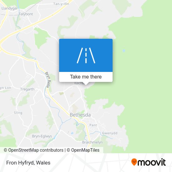 Fron Hyfryd map
