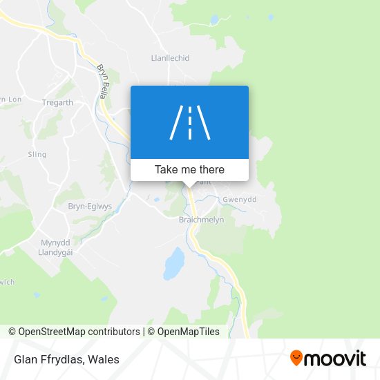 Glan Ffrydlas map