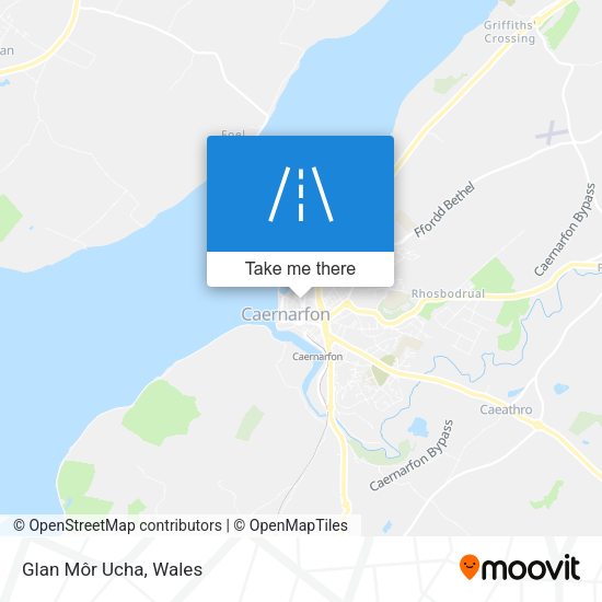 Glan Môr Ucha map