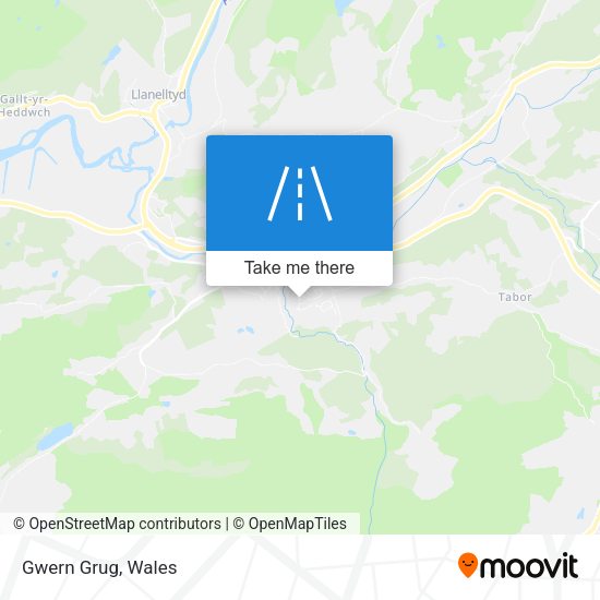 Gwern Grug map