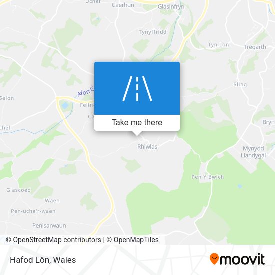 Hafod Lôn map