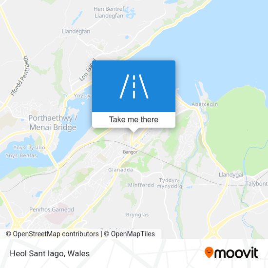 Heol Sant Iago map