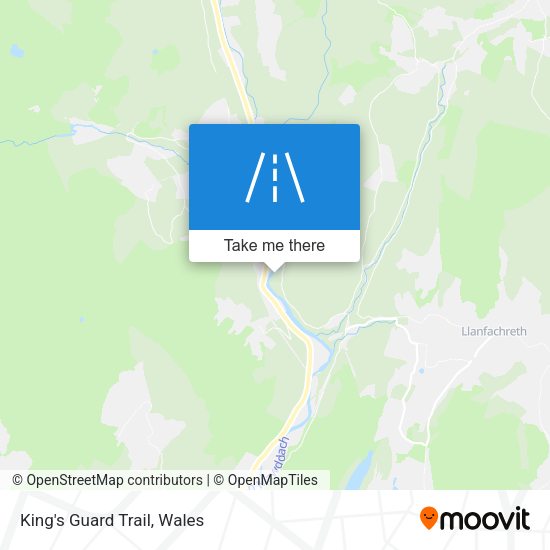 King's Guard Trail map