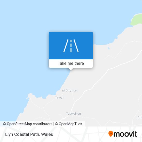 Llyn Coastal Path map