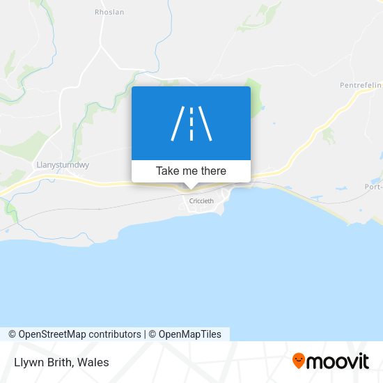 Llywn Brith map