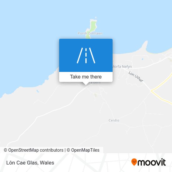 Lôn Cae Glas map