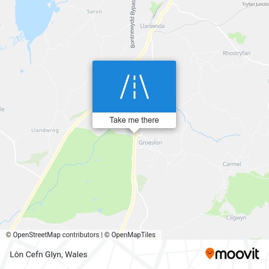 Lôn Cefn Glyn map