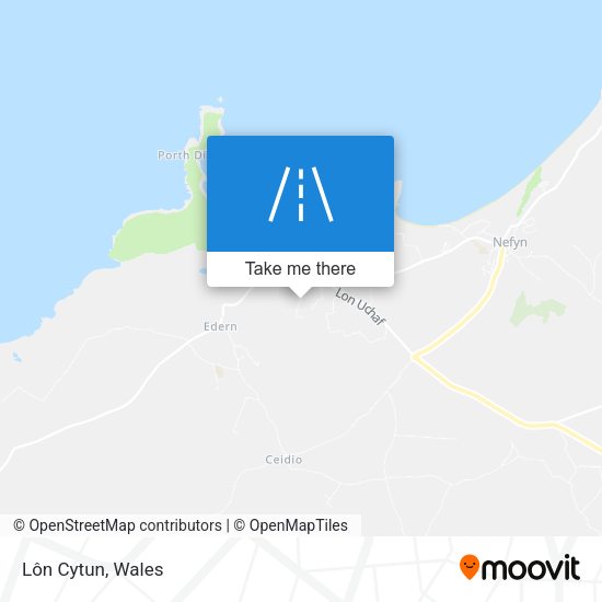 Lôn Cytun map