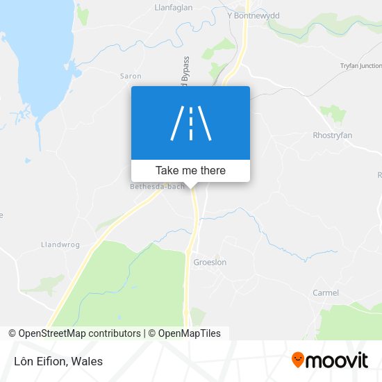 Lôn Eifion map