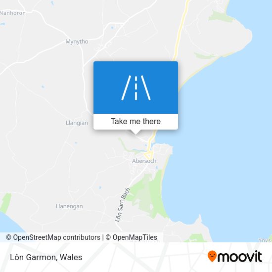 Lôn Garmon map